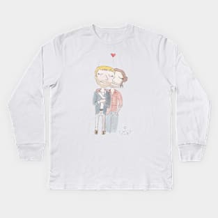 Stucky - soft bears Kids Long Sleeve T-Shirt